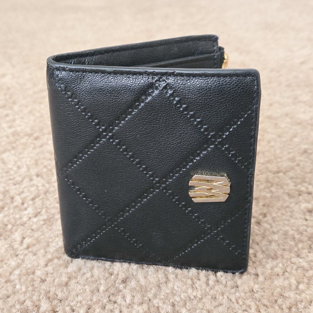 Antonio Melani Quilted Black Wallet